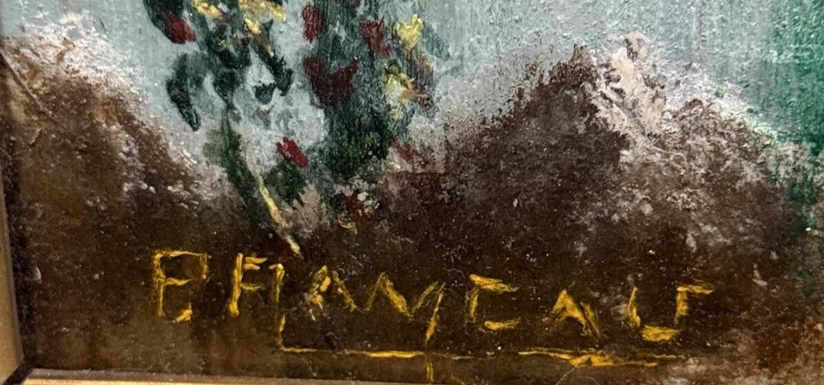 French school painting, early 20th century, oil on panel