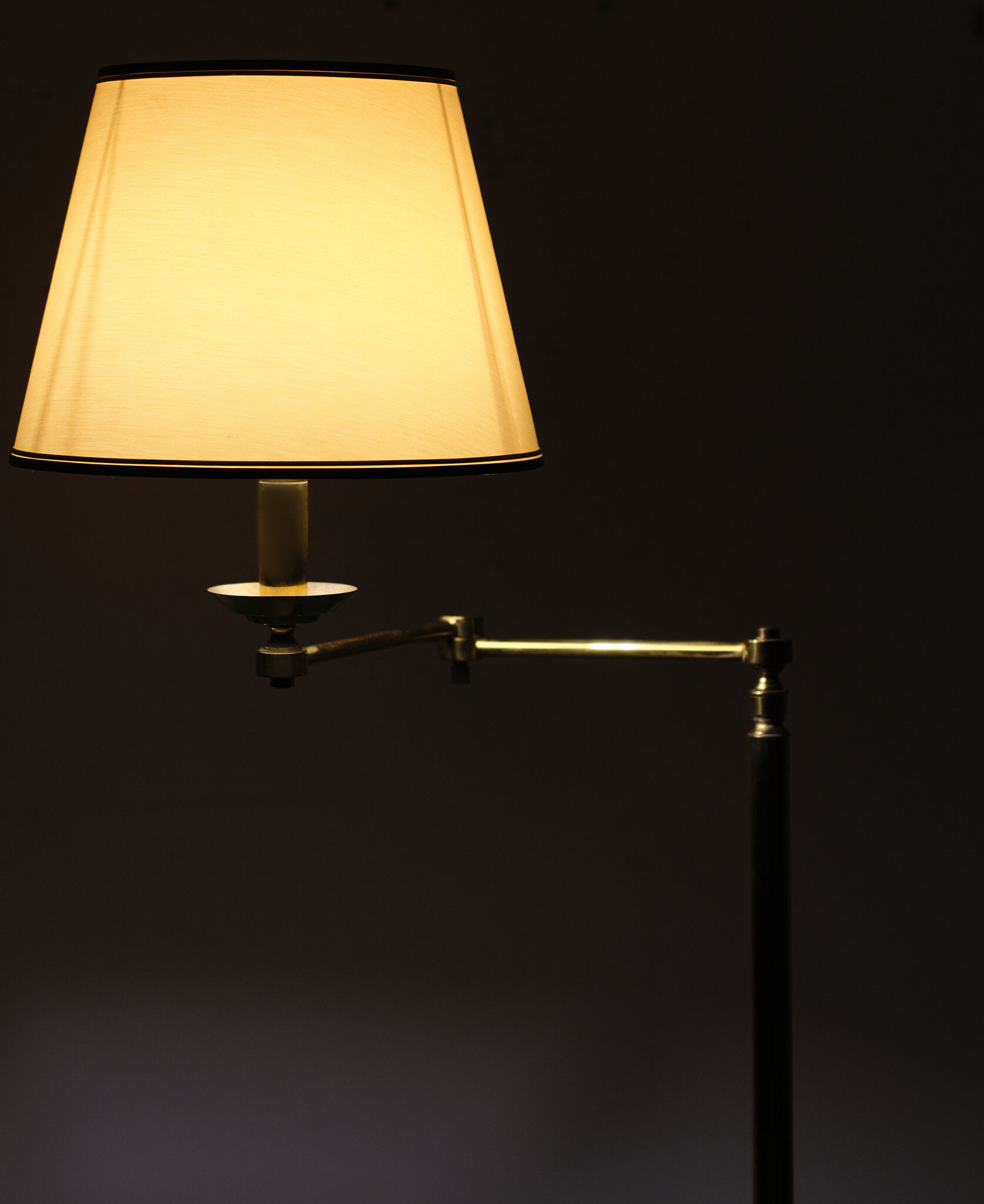 Brass Floor Lamp Deknudt Belgium 1970s