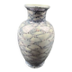 Porcelain vase decorated J. Lecquerile Lusseray France, chamois and mountain decor