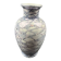 Porcelain vase decorated J. Lecquerile Lusseray France, chamois and mountain decor