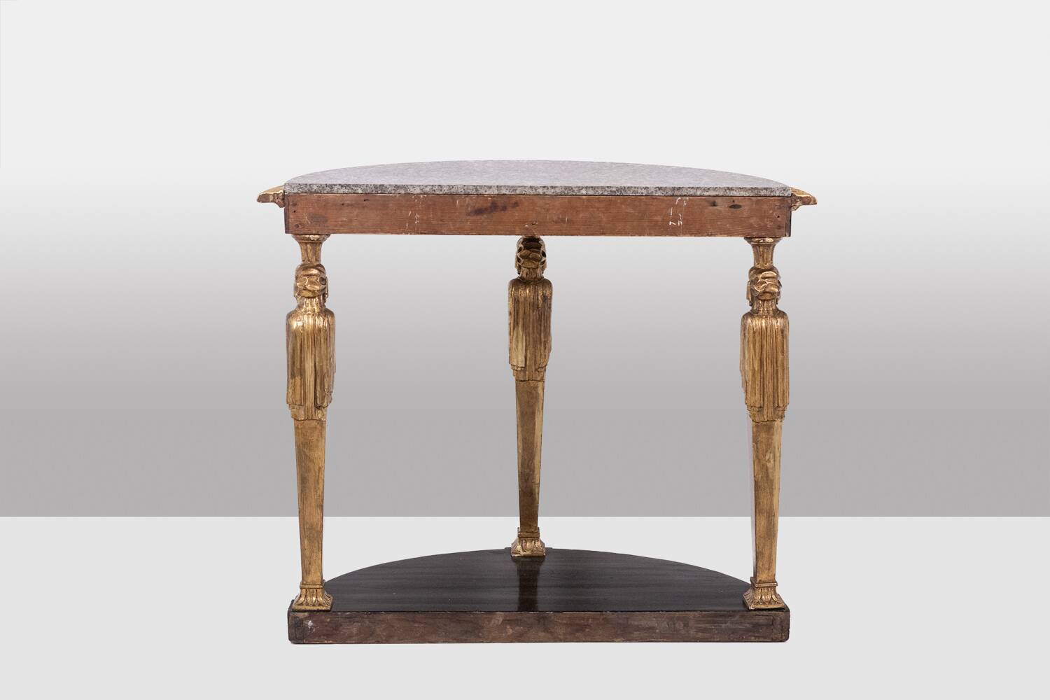 Empire style console with caryatid decoration. Circa 1880.