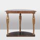 Empire style console with caryatid decoration. Circa 1880.