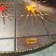 Vintage coffee table signed la roue vallauris
