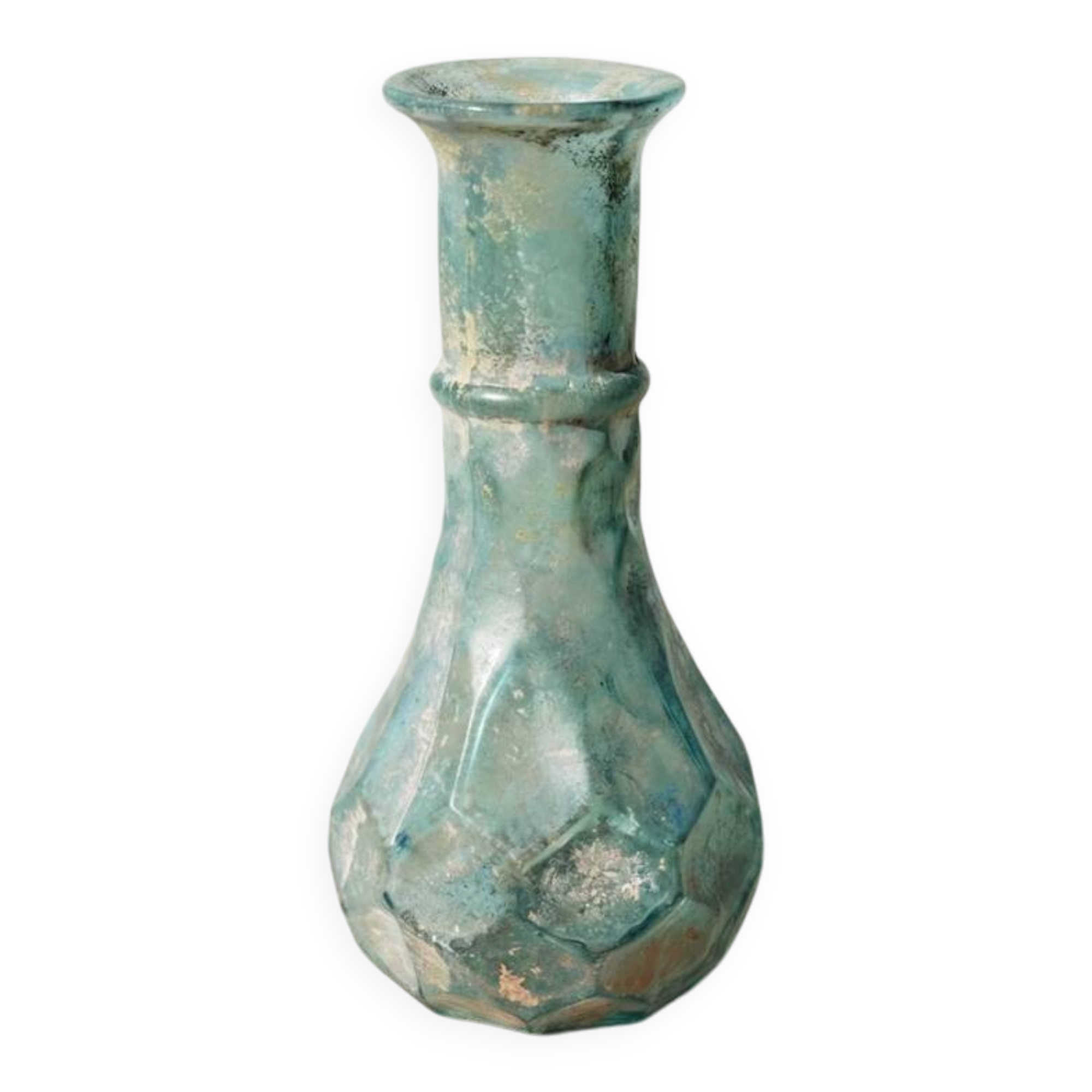 Faceted Roman-style vial