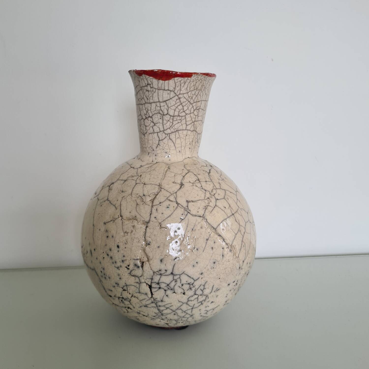 Raku vase