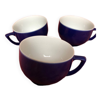 Trio de tasse bleu Schumann