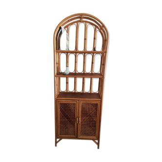 Etagere vintage en rotin