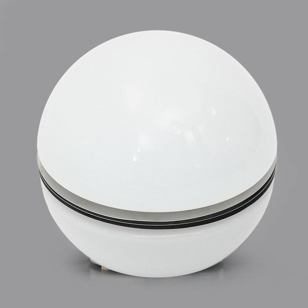 White glass table lamp by Enrico Tronconi for Tronconi, 1970s.