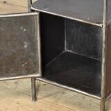 Iron bedside table with marble top, 1910