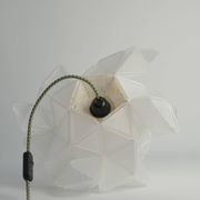 Labyrinth, Hazy, Artisan Light Sculpture with Integrated Fixture, By Republiken