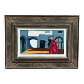 Original Mid Century Swedish Oil On Panel – “Southern Motif” By Lars Norrman – Vintage & Framed