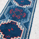 Tapis vintage Bleu