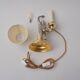 Hauy Pouigo Monkey candlestick table lamp silver plated bronze 1970's Italy