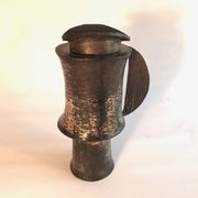 Italian brutalist lidded bronze jug by Lorenzo Burchiellaro, 1960s