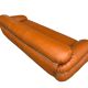 Sesann Leather Sofa by Gianfranco Frattini for Cassina, 1972