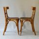 2 chaises bistrot par Fischel 1930 assises bois