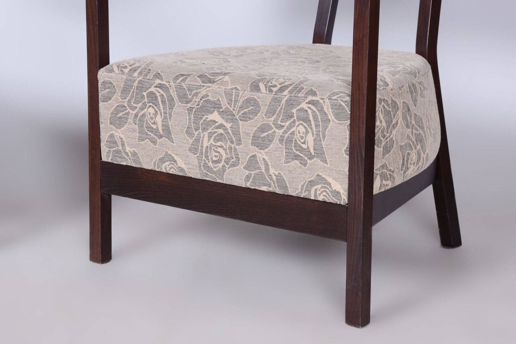 Czech Art Deco Beech Armchairs by H. Kučerová-Záveská, 1980s, Set of 2