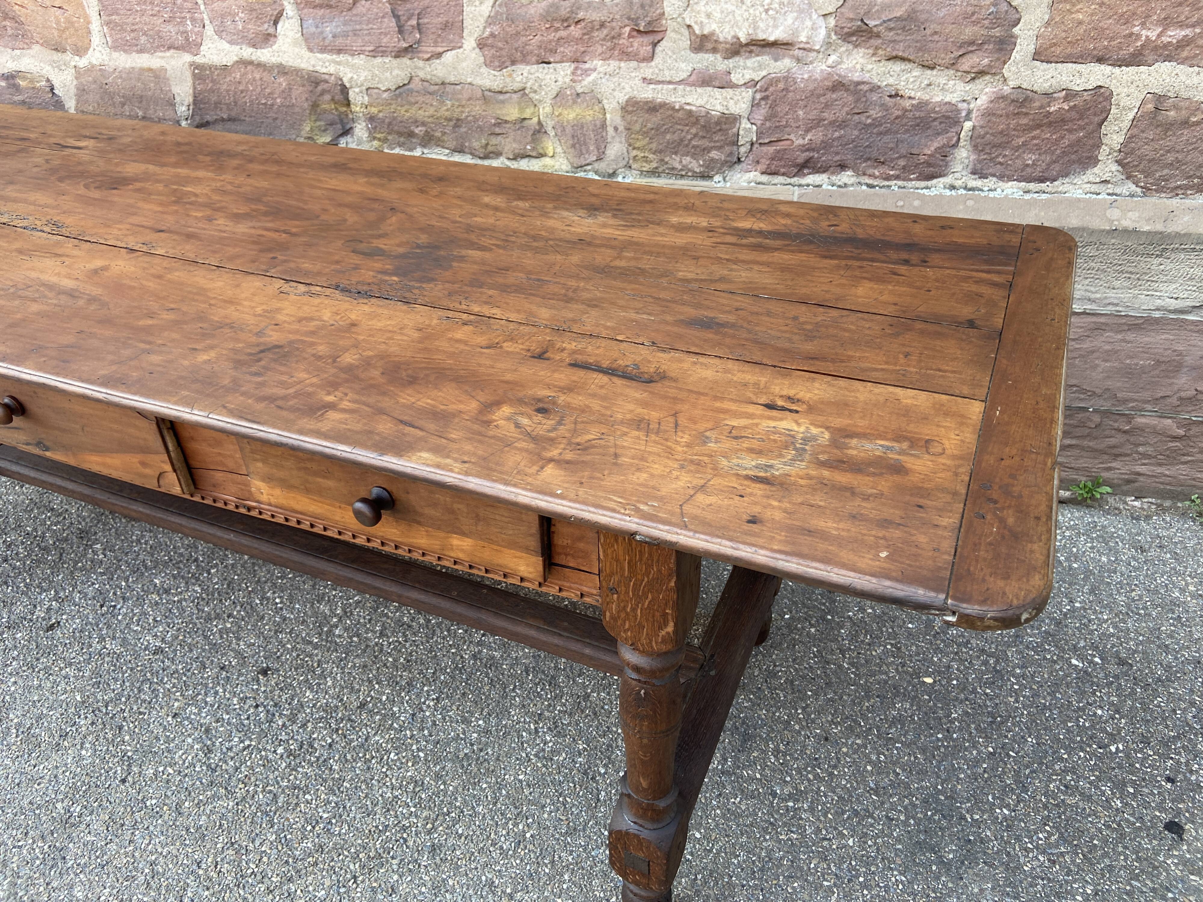 Large antique farmhouse table