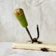 Vintage wooden wall coat rack - 3 hooks