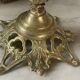 19th century marble, brass and tassel chandelier