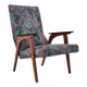 50s - 60s armchair in wood and fabric