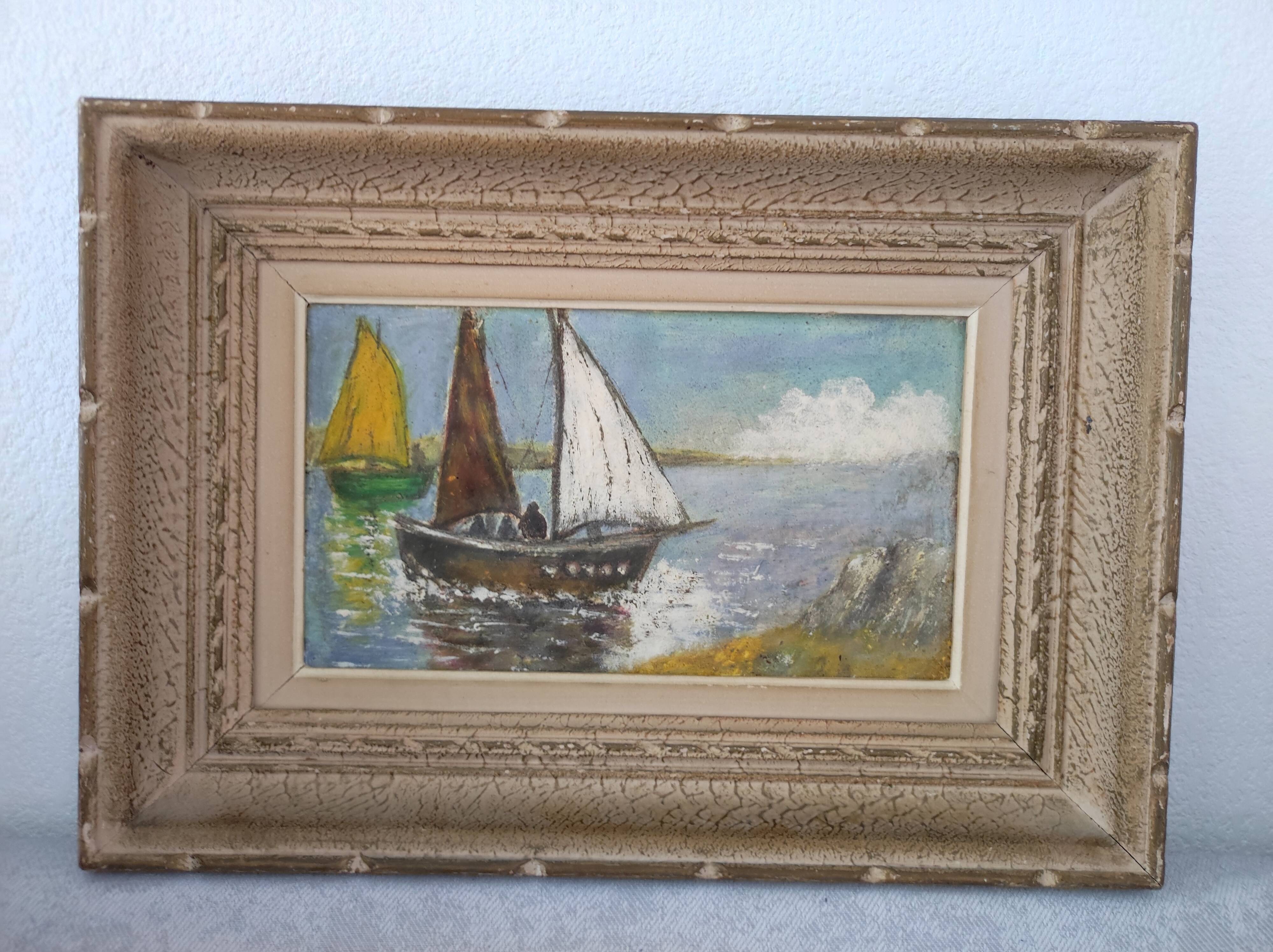 Painting marine painting