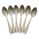 Set of 6 silver-plated teaspoons