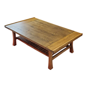 table basse bois brut