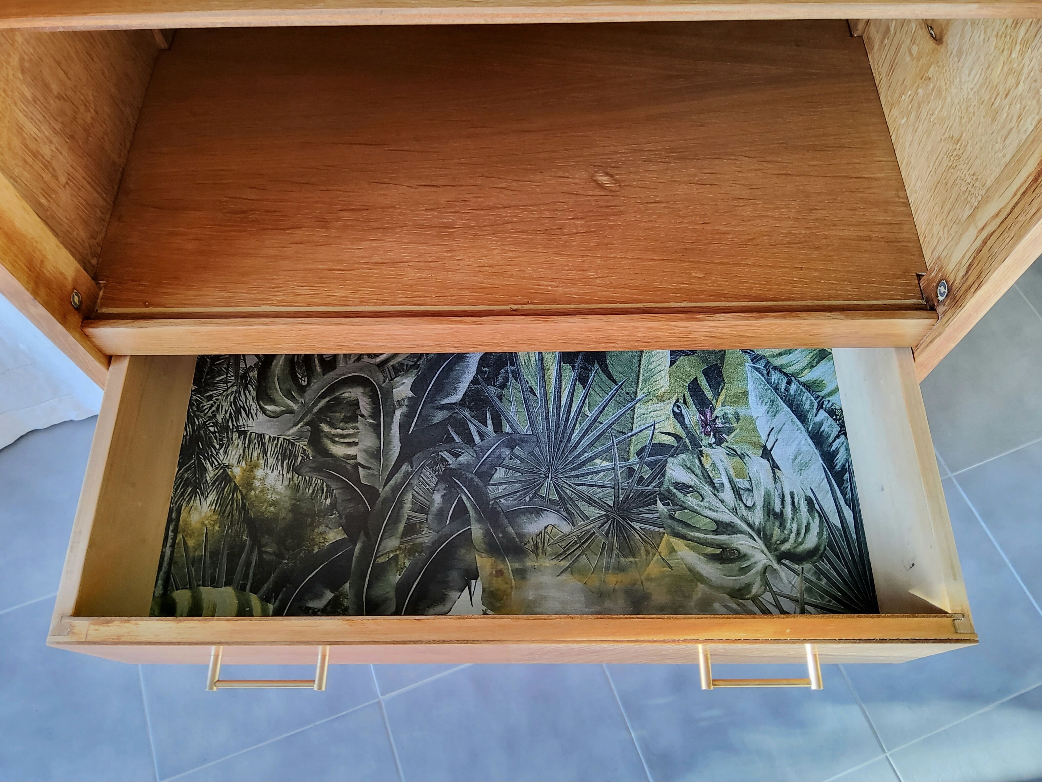 60s bookcase chest of drawers