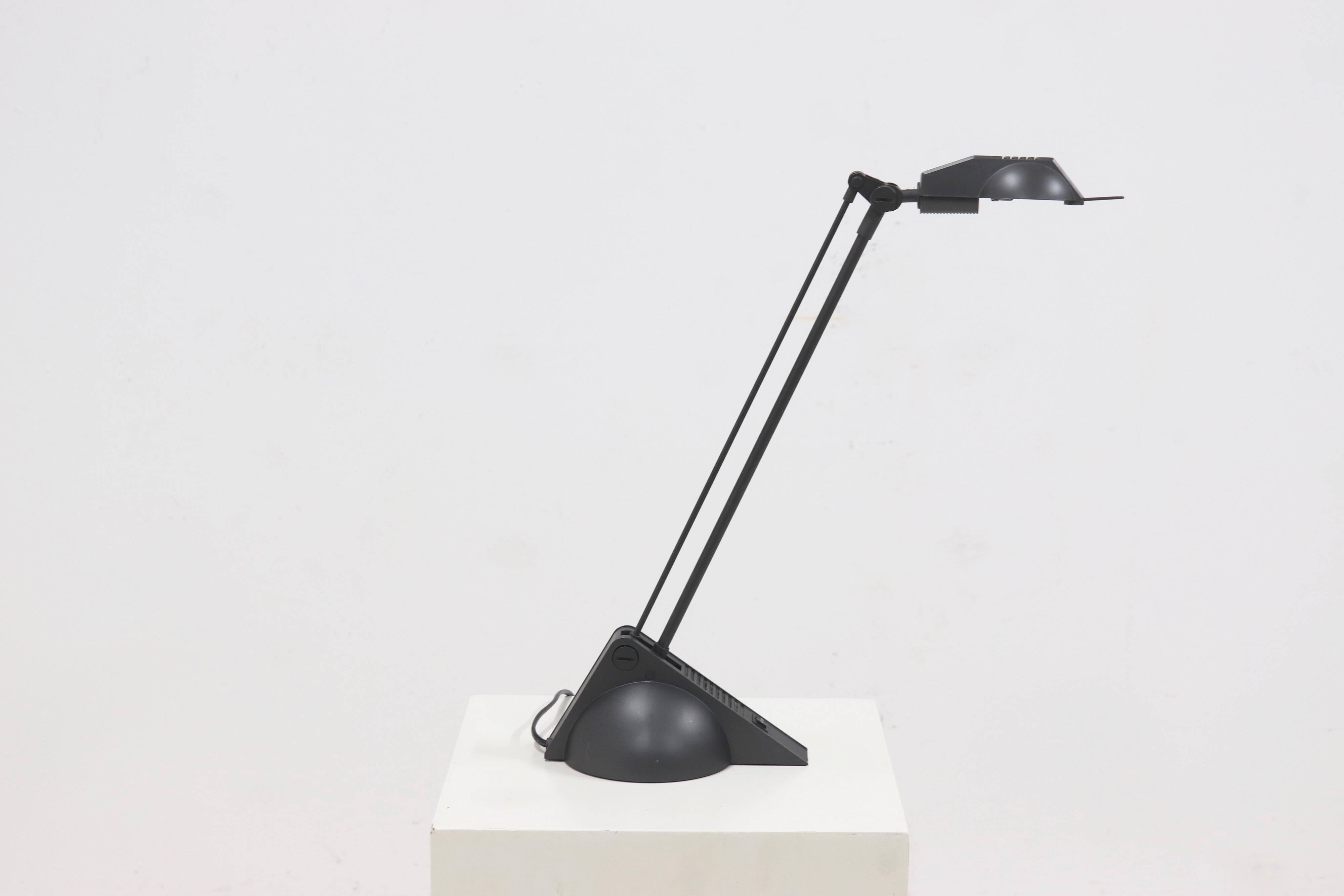 Dark Grey Post Modern Desk Lamp 1980s