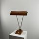 JUMO desk lamp in brass and leather by Eileen Grey, 1930