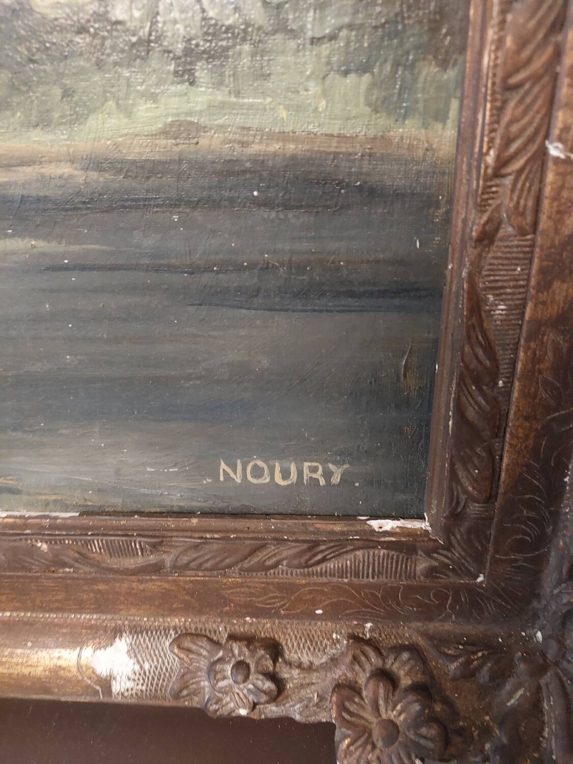 Painting signed "Noury" from the 30s/40s