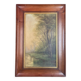 Old Painting Oil on canvas signature to identify