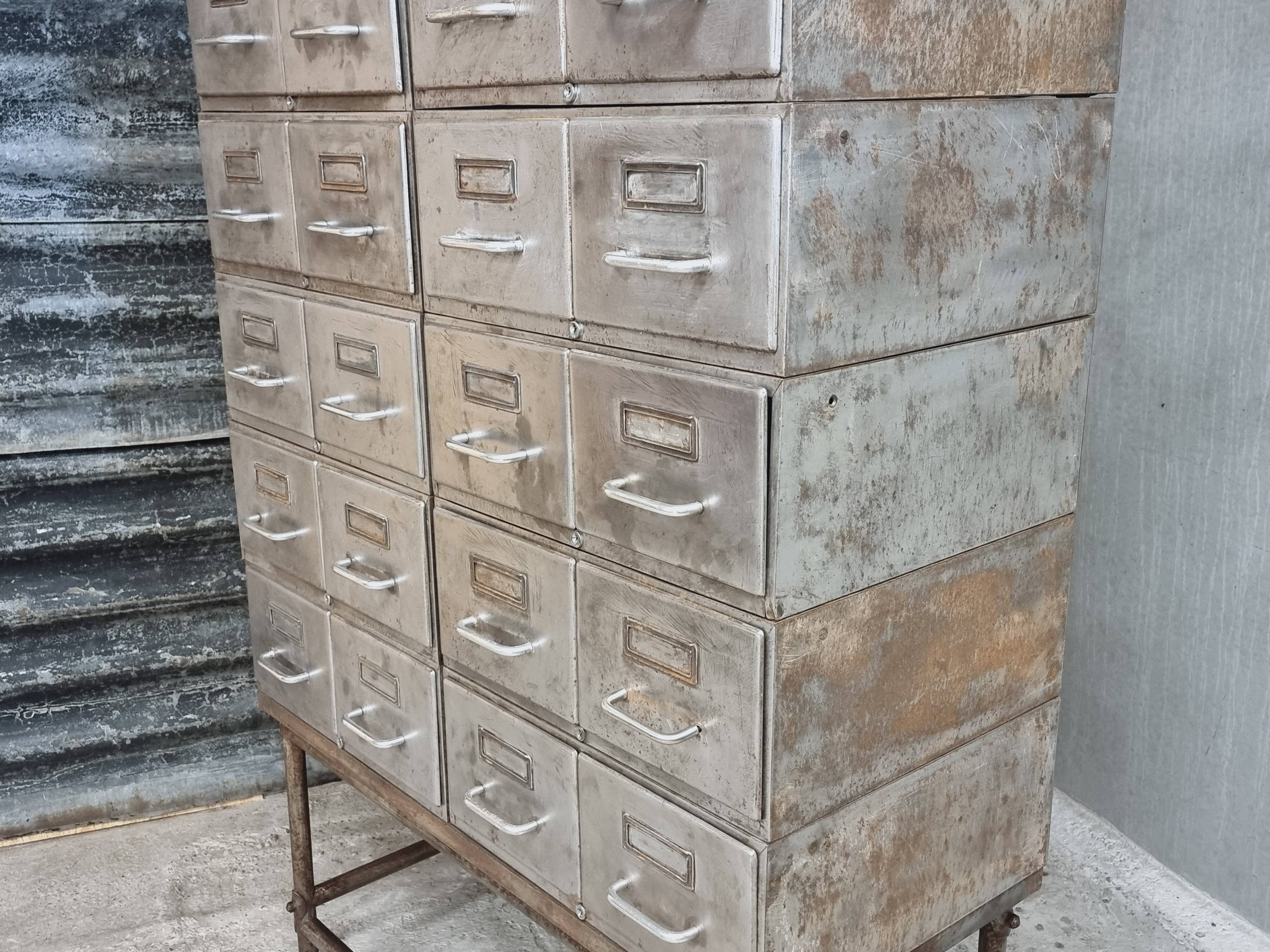 Industrial drawer cabinet filing cabinet hobby cabinet made of iron