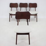 1960s Ib Kofod-Larsen Set Of 4 teak Dining Chairs Model 74 Denmark