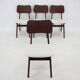 1960s Ib Kofod-Larsen Set Of 4 teak Dining Chairs Model 74 Denmark