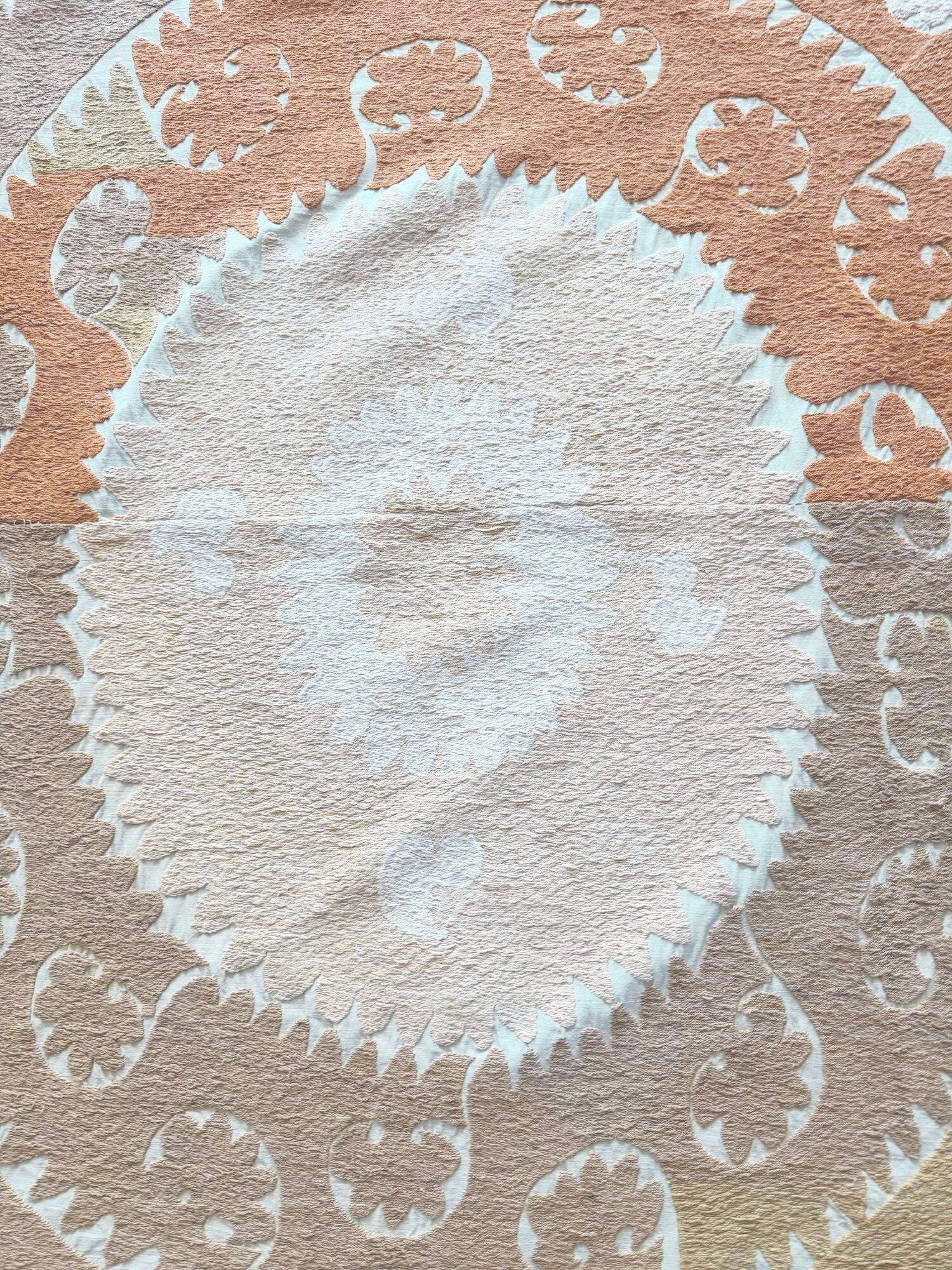 Vintage hand-embroidered tablecloth 133x143 cm