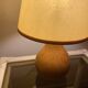 Lampe bois, câble neuf tissu 2M, abat-jour