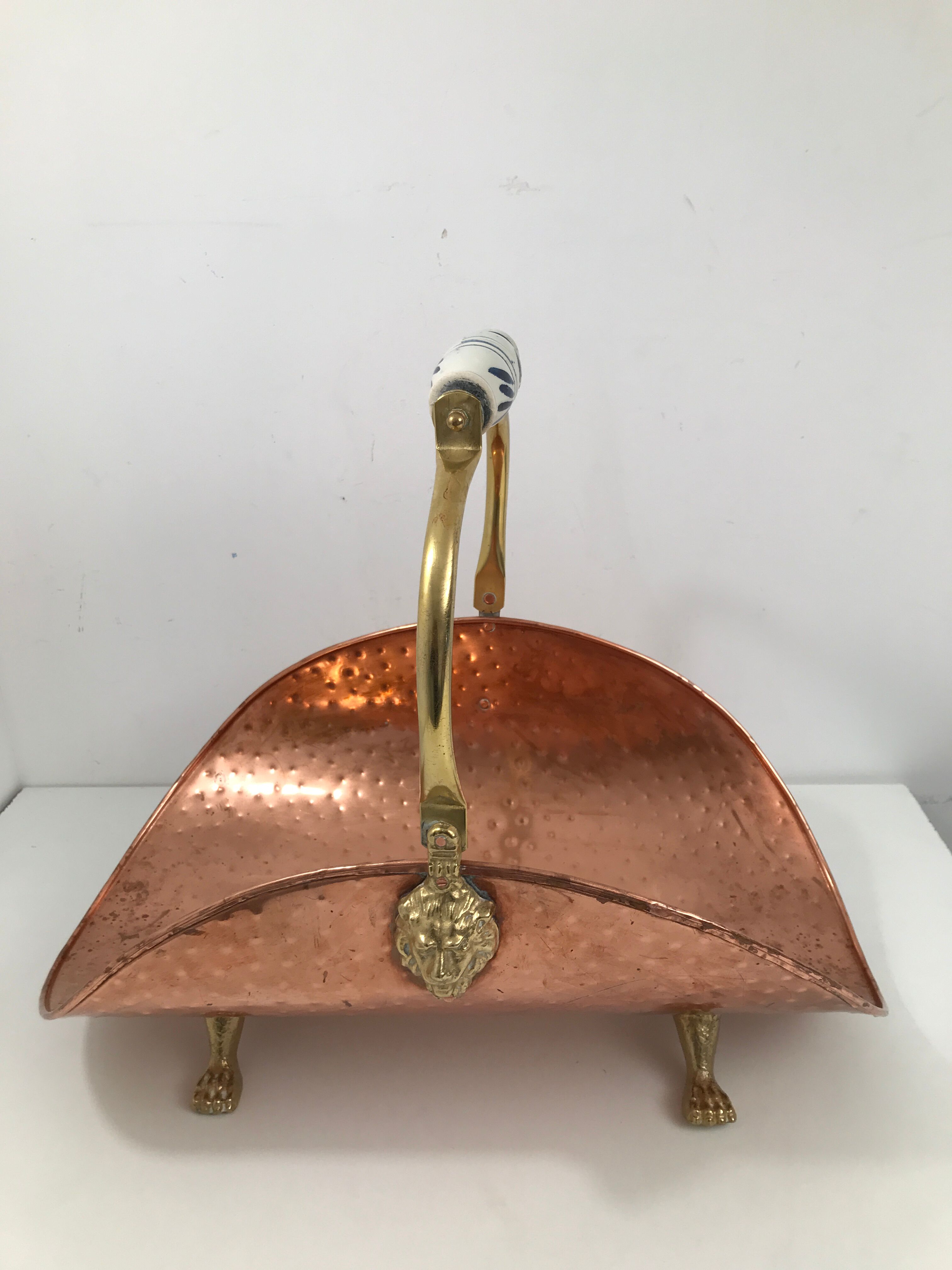 Old vintage copper buche door