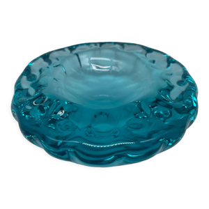 Vide poche en cristal - bleu