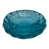 Empty blue crystal pocket