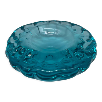 Empty blue crystal pocket