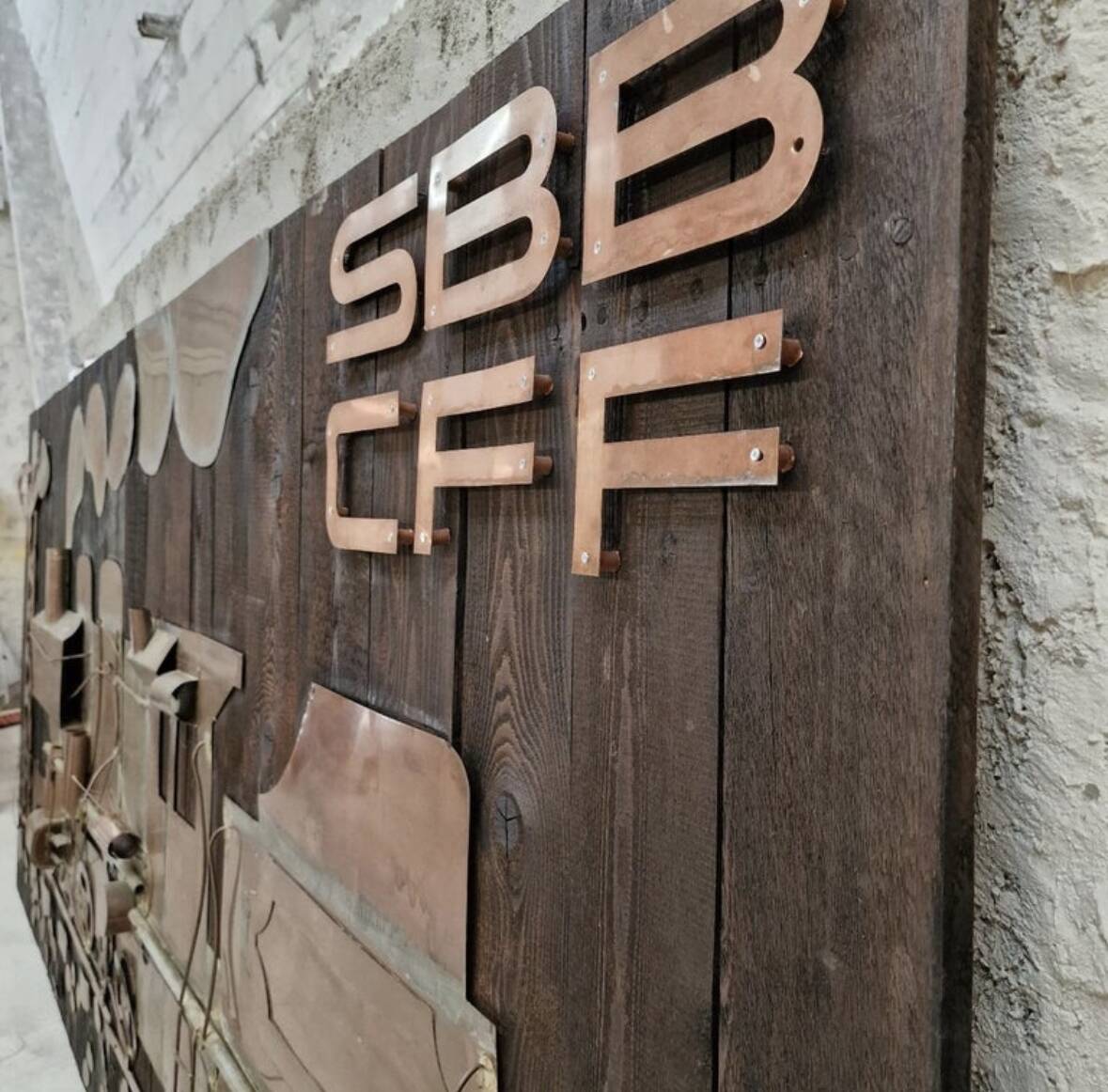 Swiss railway wall panels