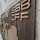 Swiss railway wall panels