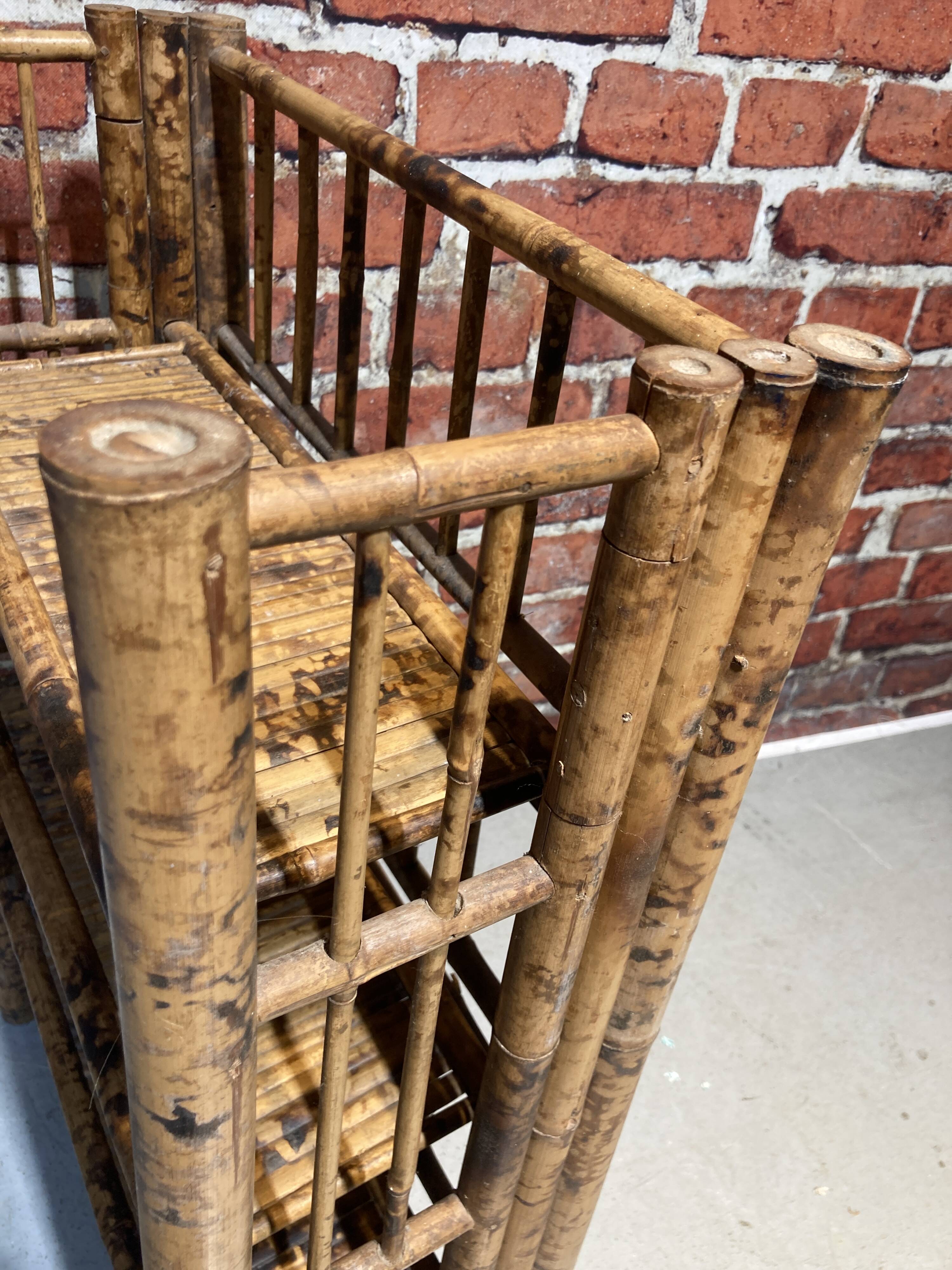 Foldable bamboo shelf