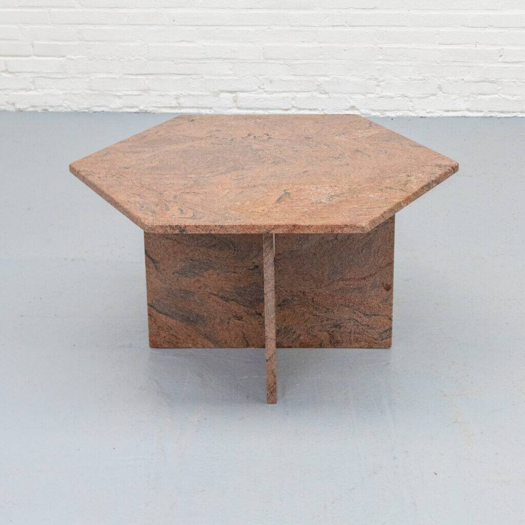 Table basse en granit des années 1970