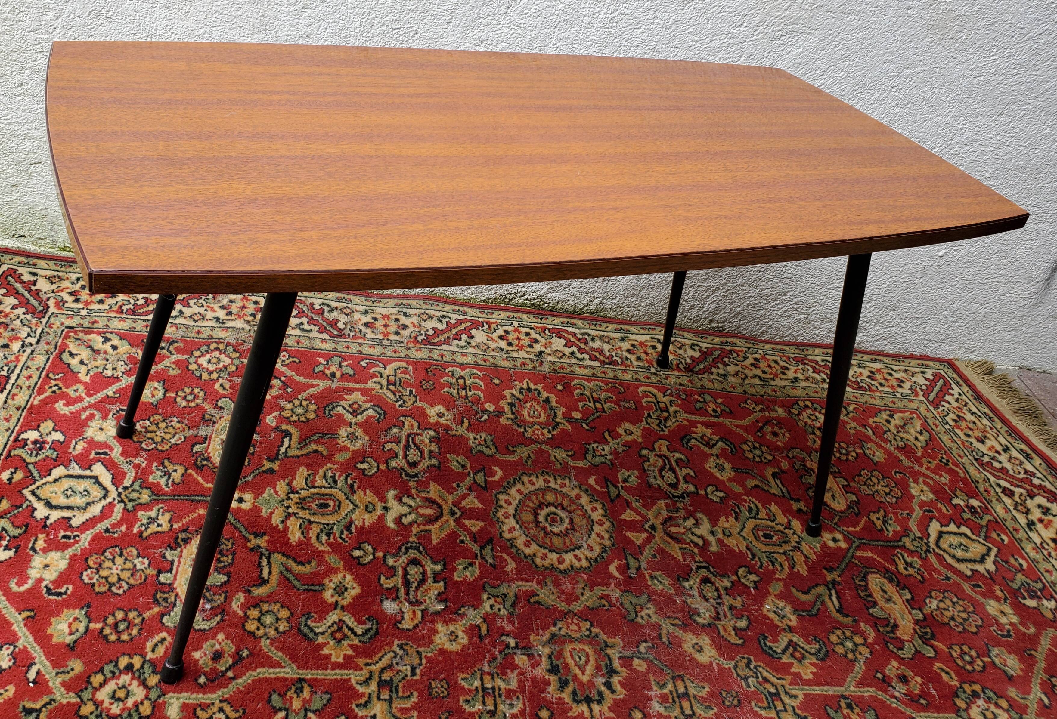 Coffee table formica and metal