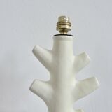 Matte white ceramic lamp 1960