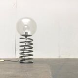 Floor lamp with spiral bulb from the German space age mid-century by Ingo Maurer for M-Design, 1960s.