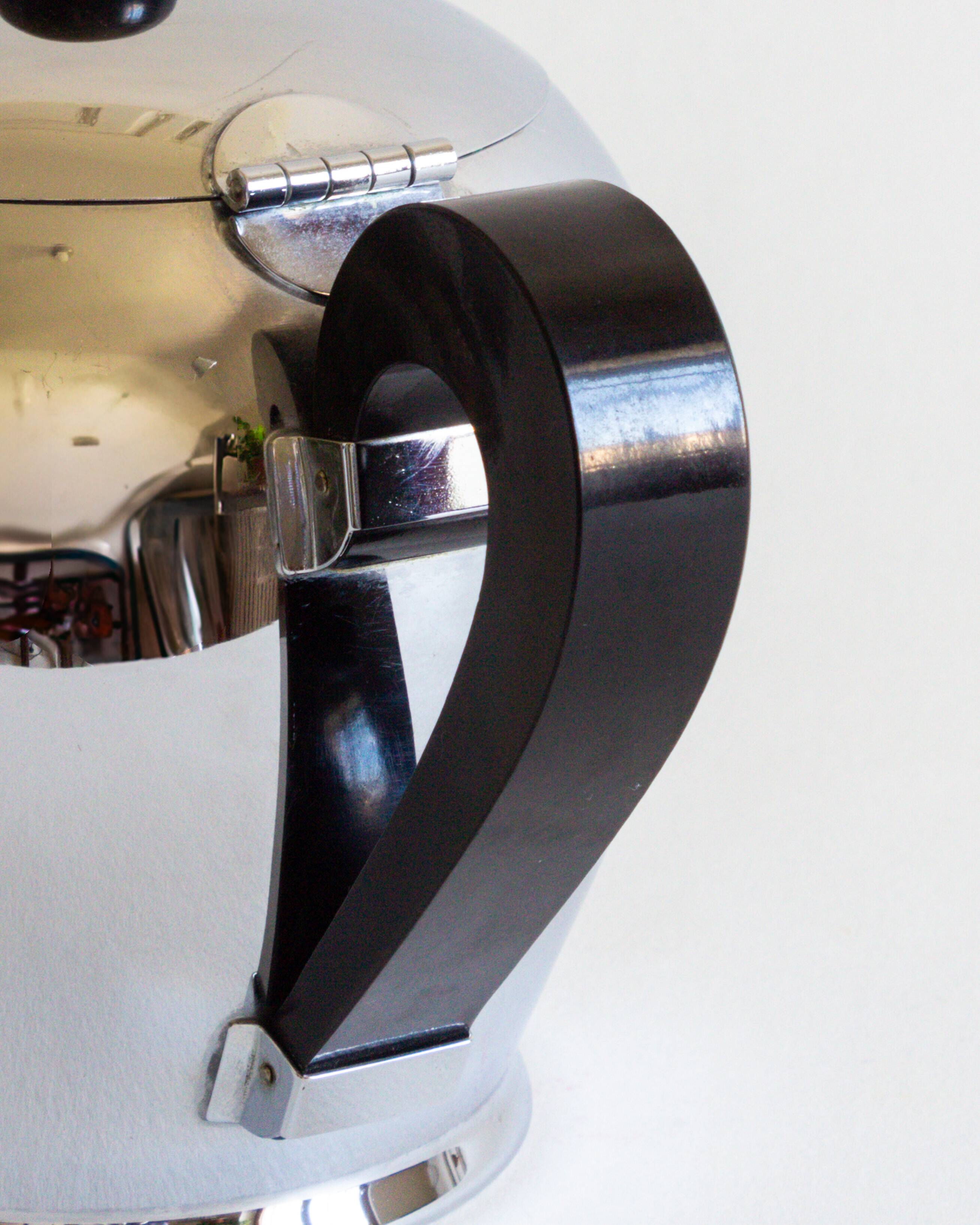 Teapot - domed -, 8 cups, Alfra Alessi, Italy, 40s/50s